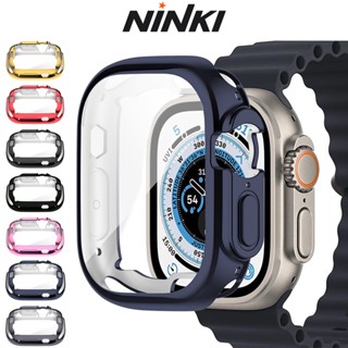 Ninki เคสป้องกันหน้าจอ TPU ชุบไฟฟ้า ขอบบาง รอบด้าน สําหรับ iWatch 49 มม. Ultra iWatch Ultra 49 มม.