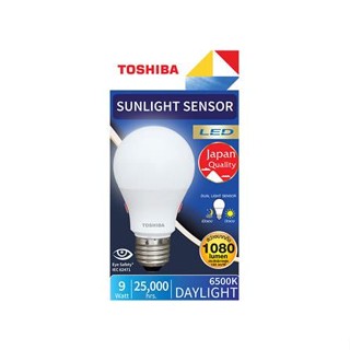 หลอด LED TOSHIBA SUNLIGHT SENSOR 9 วัตต์ E27 DAYLIGHT