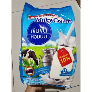 นมผงเข้มข้น นมผง นมผงดรีมมี่ สำหรับเครื่องดื่ม เบเกอรี่ ไอศครีม ตรา dreamy milky cream บรรจุ 1,000 กรัม