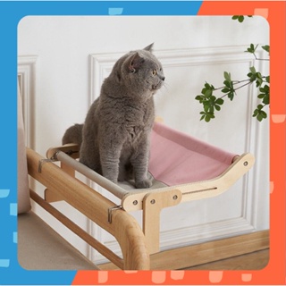 [🚚 พร้อมส่ง] Wooden Cat Hammock เตียงแมวติดข้างเตียง