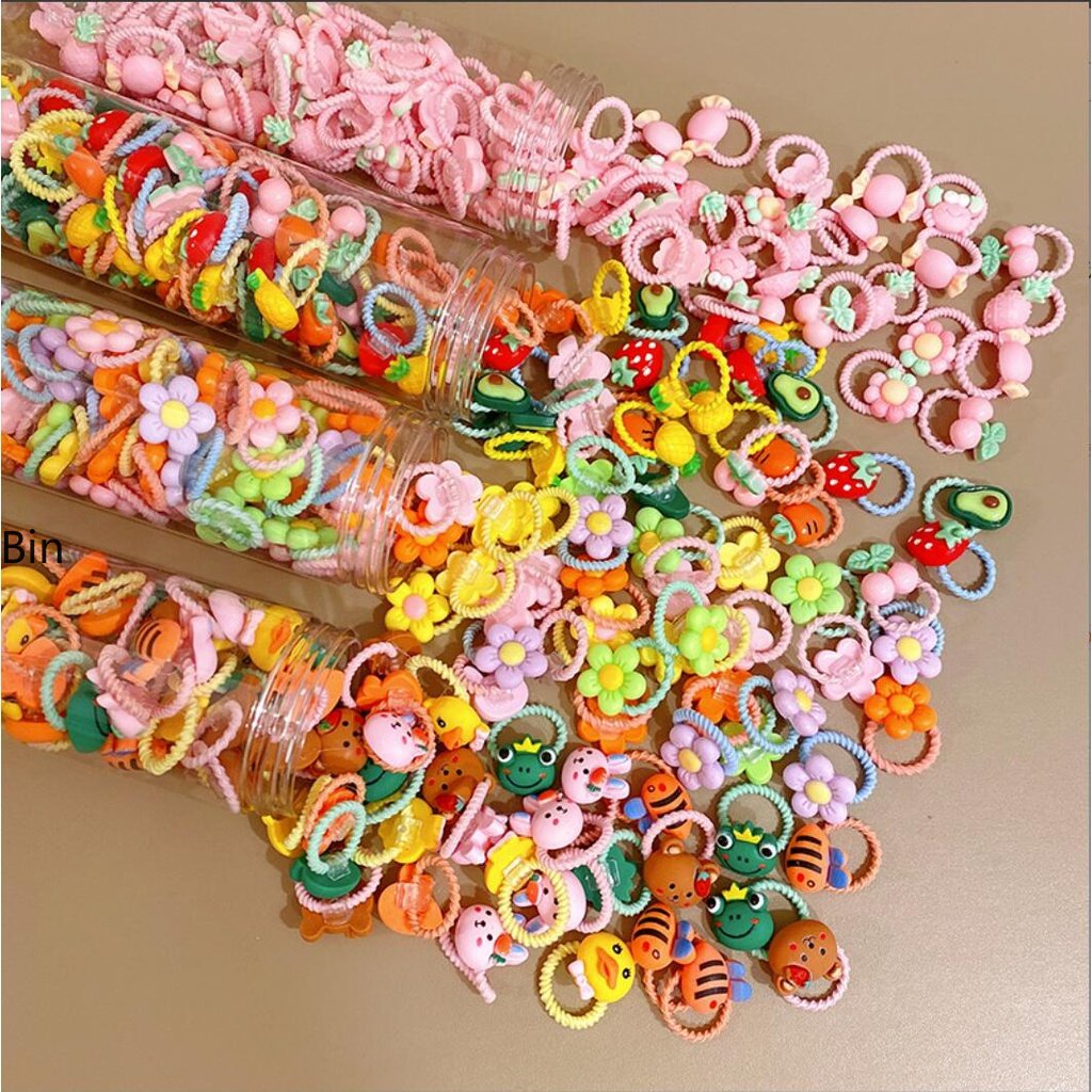 Bingo 10 ชิ้น / 20 ชิ้น น่ารัก เด็ก ยางยืด ยางรัดผม ชุดหางม้า ชุดยางรัดผม - รูปที่ 2