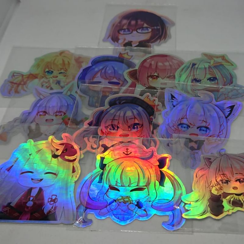 GANTUNGAN Hololive JP สติ๊กเกอร์อนิเมะ - พวงกุญแจ Hololive - พวงกุญแจ