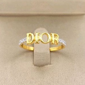 SK Jewelry 💍แหวนอักษร D I O R 💍💰 ทองแท้ 18K (75%) 💰 💎 เพชรแท้ 💎  🔥 ยอดฮิต สวยหรูเกินราคา 🔥 SK-R0045(18K)