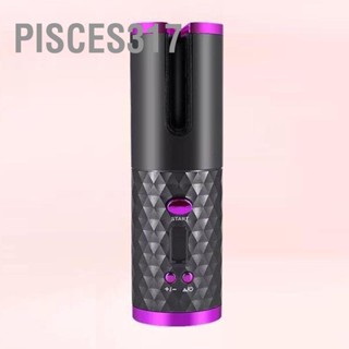 Pisces317 Automatic Hair Curler Rechargeable Fast Heat Portable Rotating for Women Girls