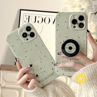 For เคสไอโฟน 14 Pro Max [IMD with CD Pop Stand] เคส Phone Case For iPhone 14 Pro Max Plus 13 12 Mini 11 X XS Max XR SE 8 7 For เคสไอโฟน11 Ins Korean Style Retro Classic Couple Shockproof Protective TPU Cover Shell