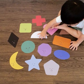 shape sticker set สติกเกอร์ชุดเรียนรู้ รูปร่างและสี NAPNAP THINGS สติกเกอร์สำหรับเด็ก ของเล่นเสริมพัฒนาการ