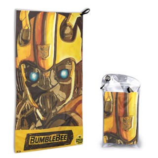 Bumblebee Transformers ผ้าขนหนูเช็ดมือ แบบนิ่ม ดูดซับน้ําได้ดี แบบแห้งเร็ว สําหรับอาบน้ํา ตั้งแคมป์