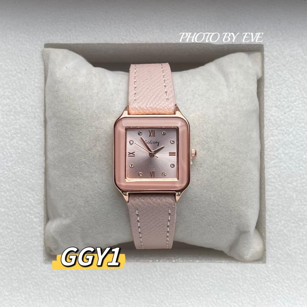 GoGoey นาฬิกาแบรนด์แท้ สายหนัง เก๋มาก รหัส GGY