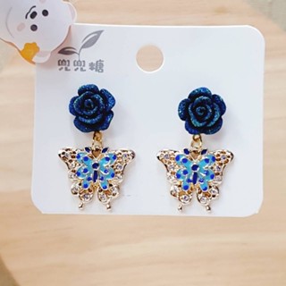 ต่างหูแฟชั่น ก้านเงิน S925 พร้อมส่ง