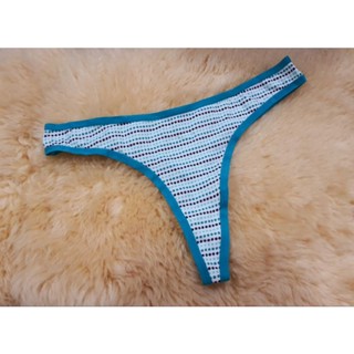 #จีสตริง #gstring #g-string #Thong กางเกงใน ยี่ห้อ Motherhood Maternity พื้นขาว ขอบฟ้าเขียว จุดฟ้าเขียว/ดำ มือ 1 ใส่สบาย