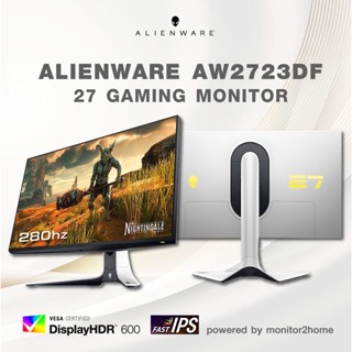 Alienware Gaming Monitor - AW2723DF Fast Nano IPS 27" 2K QHD , Refresh Rate 280hz (OC), 1ms GtG, 600nits, VESA DisplayHDR600, 100% sRGB - 3 Yrs Onsite Service