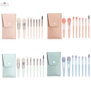 Dreamer แปรงแต่งหน้า ขนแปรงนุ่ม แบบพกพา 8 ชิ้น/ชุด