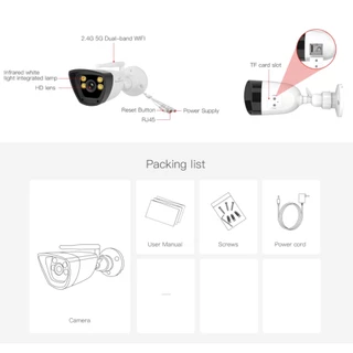 Vstarcam CS56-PRO ( รองรับ WiFi 5G ) 3MP（1296P）กล้องวงจรปิดไร้สาย กล้องนอกบ้าน Outdoor ภาพสี มีAI+
