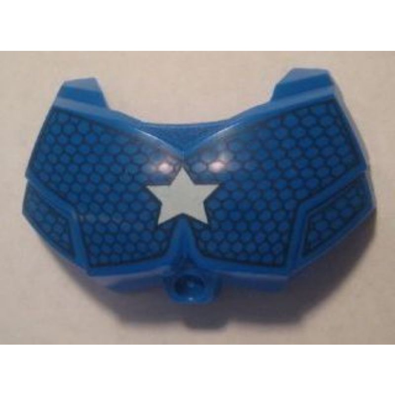 Part Lego 98603pb004 Large Figure Chest Armor Small with Captain America Star Pattern