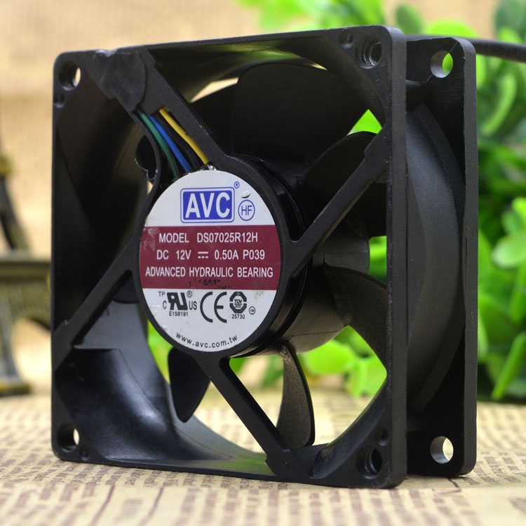 YTH 7025 12V 0.50A 7 ซม. 4WIRES CASE FAN DS07025R12H