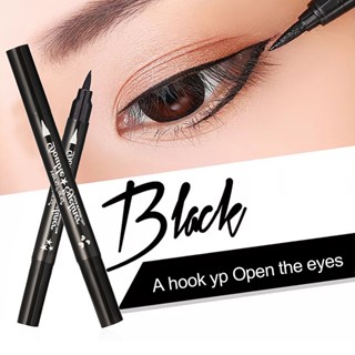 HengFang Eyes Makeup 4 Style Double-Headed Eyeliner Stamp Liquid Black Eye liner Pen Star Moon Shape 2.5g Face Tattoo Ink