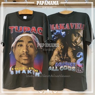 [ 2PAC ] TUPAC SHAKUR 1971-1996 tag BAYCLUB เสื้อวง เสื้อทัวร์ เสื้อฮิปฮอป ทูพัค papamama vintage shirt