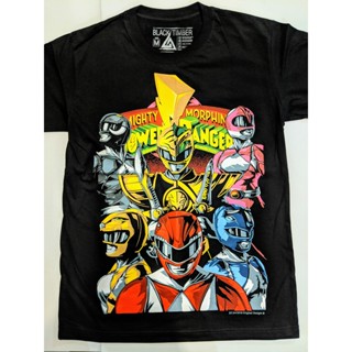 Sanc6 {พร้อมส่ง เสื้อยืดแขนสั้นลําลอง ผ้าฝ้าย 100% พิมพ์ลาย Power Rangers Timber พลัสไซซ์ ของขวัญวันเกิด สําหรับผู้ชาย X