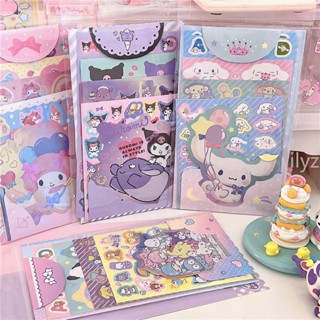 Sanrio สติกเกอร์ ลายการ์ตูน Hello Kitty สําหรับตกแต่งสมุดภาพ สมุดบันทึก DIY