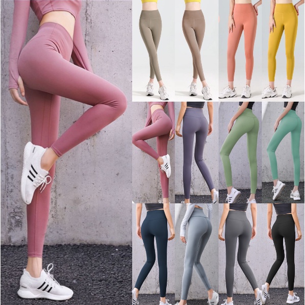 อัพเกรด+เพิ่มสีใหม่ (YOGA-005) กางเกงโยคะขายาว กางเกงเลกกิ้ง ออกกำลังกายผู้หญิง ทรงสวย ผ้านิ่มใส่สบาย