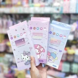 หน้ากากอนามัยไล่สีพาสเทล Sanrio Character Pantone Disposable Mask 10pcs