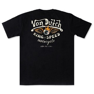 เสื้อยืด พิมพ์ลาย Vondutch KING OF SPEED MOTORCYCLE พรีเมี่ยม สําหรับผู้ชาย