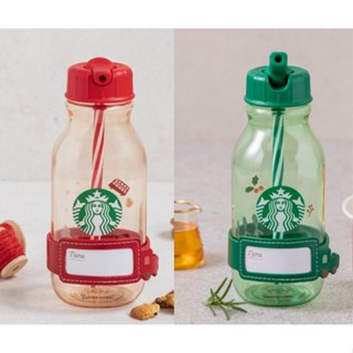 🎀【พร้อมส่ง】 2021 แก้วสตาร์บัคส์เกาหลี Starbucks Korea Christmas Red/Green love Water bottle 414ml/ 14oz