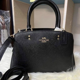 🥳กระเป๋าสีดำ ทรงถัง หายากกกNEW COACH MINI LILLIE CARRYALL