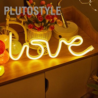 Plutostyle ป้ายสัญลักษณ์นีออน Led ความรัก และโคมไฟอะคริลิค พร้อมรูแขวน สําหรับข้อเสนอแต่งงานสารภาพ