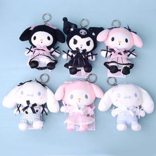 พวงกุญแจ จี้ตุ๊กตาการ์ตูนอนิเมะ Sanrio Kawali Kuromi Hello Kitty My Melody Cinnamoroll เหมาะกับของสะสม สําหรับปาร์ตี้ฮาโลวีน