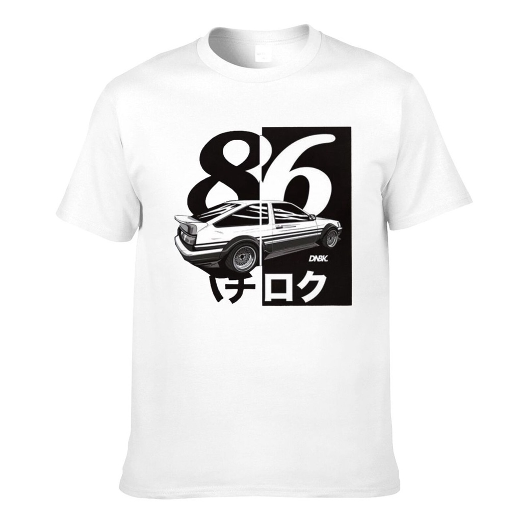 เสื้อยืดกราฟิกผู้ชาย Initial D Ae86 Cotton