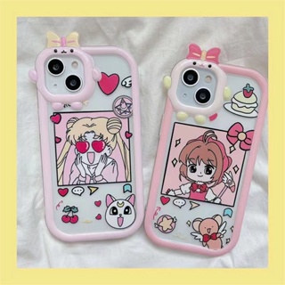 เคส Samsung A04S A13 4G A23 A33 5G A53 5G A12 A03 A03S A02S A31 M12 A13 5G M02S ซิลิโคนโทรศัพท์มือถือเคสการ์ตูนสาวสวยเปลือกนุ่ม