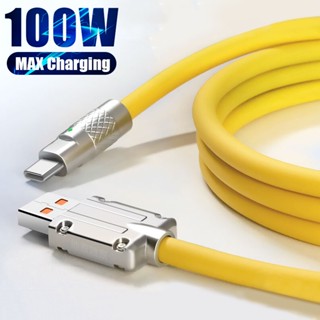 สายชาร์จเร็ว 100W fast charging cable สำหรับ Type C Micro usb ip samsung oppo สายชาร์จ