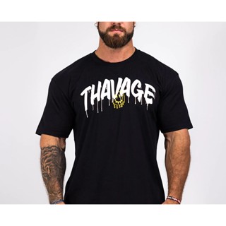 【ใหม่】CBUM T เสื้อคุณภาพสูง 100% Cotton เสื้อ Zhcth Store Thavage เสื้อ CBUM ขนาดใหญ่ Tshirt