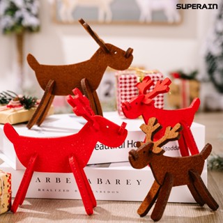 &lt;Christmas&gt; ตุ๊กตากวาง เสมือนจริง ขนาดเล็ก ถอดออกได้ DIY สําหรับตกแต่งบ้าน คริสต์มาส