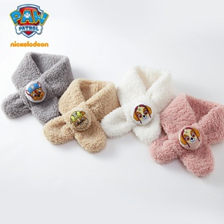 paw patrol ผ้าพันคอ ผ้ากํามะหยี่ขนนิ่ม ให้ความอบอุ่น ลาย Wang Team น่ารัก แฟชั่นฤดูใบไม้ร่วง และฤดูหนาว สําหรับเด็ก