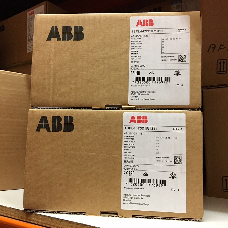 YY ABB คอนแทคเตอร์ 3 ชั้น AF series AC/DC ดําเนินการ 1NC+1NO 140A 75kw AF140-30-11-11-12 AF140-30-11