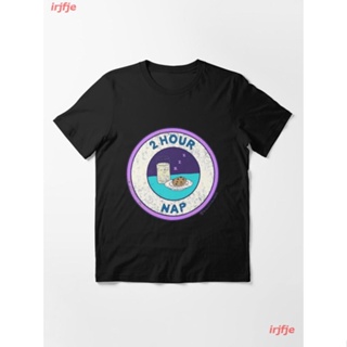 New 2 Hour Nap Badge Essential T-Shirt เสื้อยืด ดพิมพ์ลาย ดผ้าเด้ง คอกลม cotton ความนิยม sale Unisex