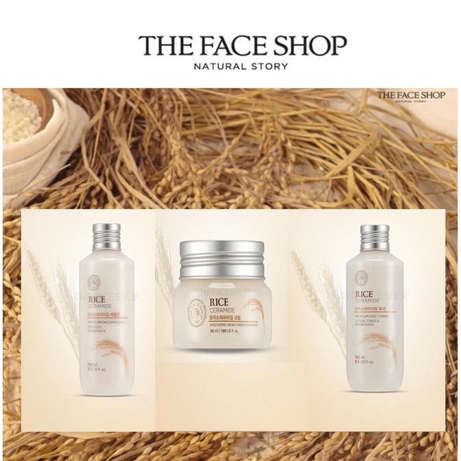 [THE Face SHOP] โทนเนอร์ เซราไมด์ ให้ความชุ่มชื้น อิมัลชั่น ครีม