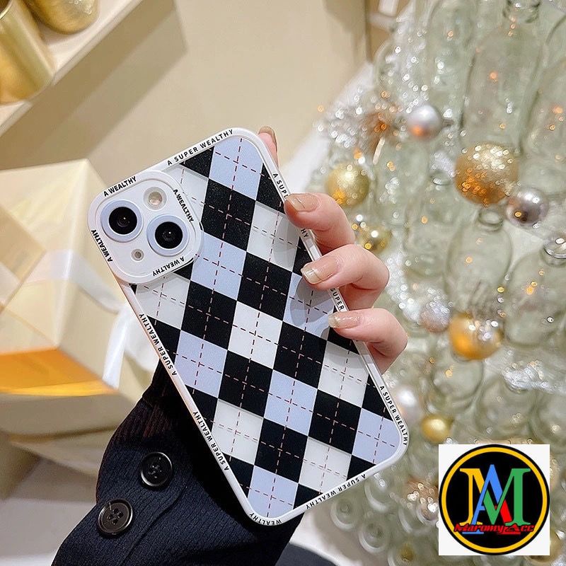 SOFT CASE CHESS DIAMOND BLACK OPPO A5S A7 A11K A12 2020 A17 A17K A1K A3S A16 A16S A15 A15 A15S A53 A