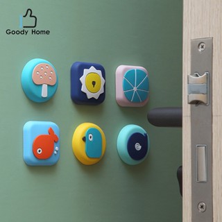 Goody Home  ยางซิลิโคน กันประตูกระแทกผนังหรืออุปกรณ์กระแทกผนัง ใช้สติกเกอร์แถบกาวในการติดตั้ง มีให้เลือก 6 ลวดลาย