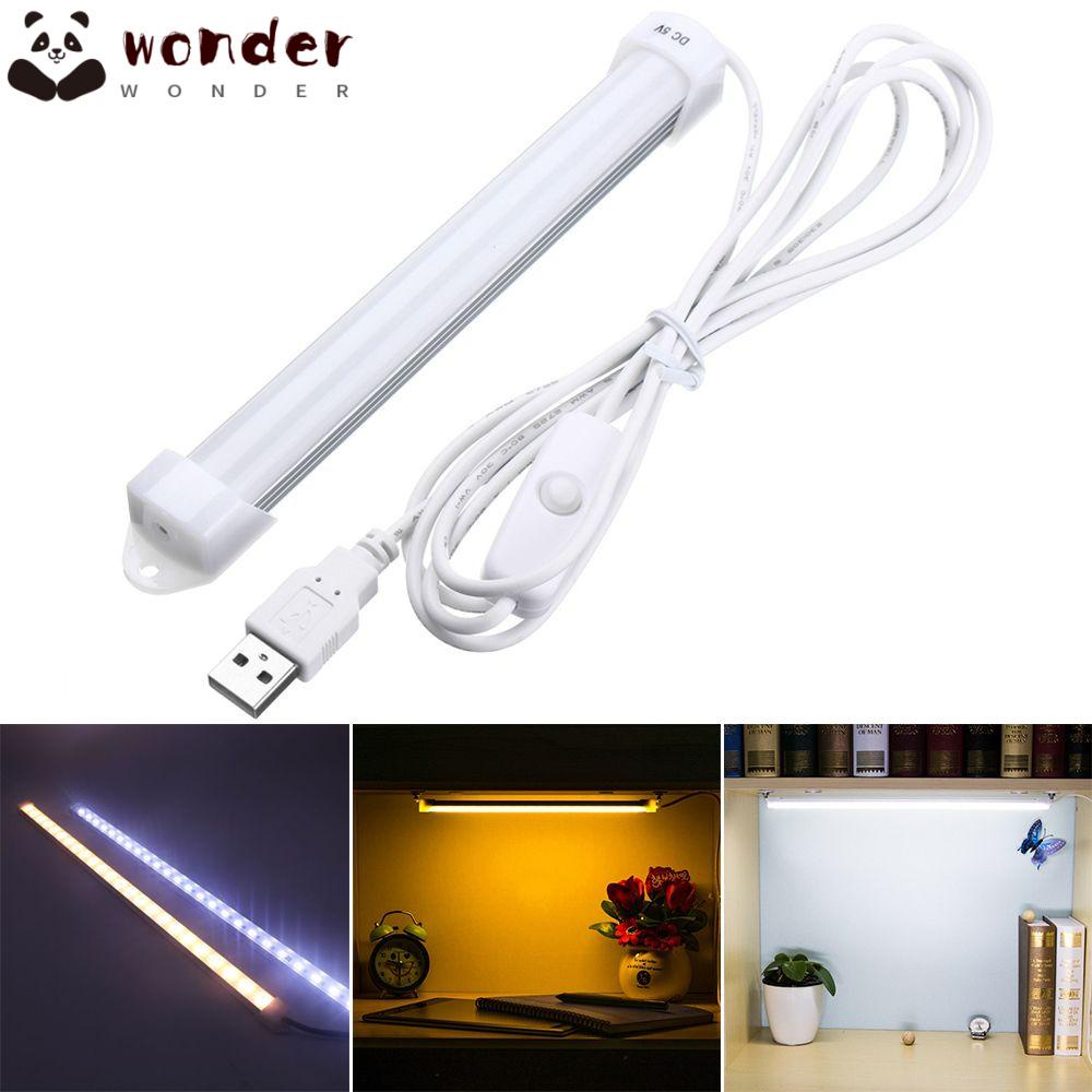 WONDERFUL Universal LED Light Bar Switch Reading USB Night Light Cabinet Lamp Indoor Hard Tube LED Strip/Multicolor