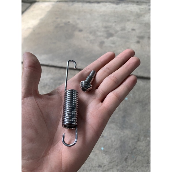 น็อตพร้อมสปริง## ขาตั้งเดี่ยว ขาตั้งคุ่ สแตนเลส  Mio Fino Nouvo - รูปที่ 3