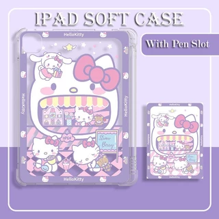 เคส TPU พร้อมช่องใส่ปากกา สําหรับ iPad 9th 8th 7th iPad Air 5 Air 2 Air3 Air4 9.7 iPad 9 7 gen8 gen9 Air3 Air4 Mini 1 2 3 4 5 6 iPad