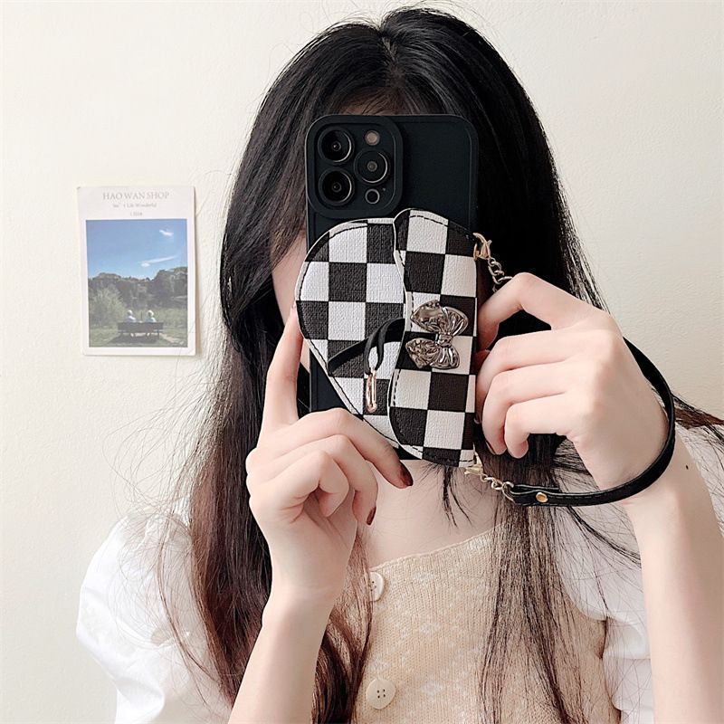 กรณี softcase สลิงกระเป๋าสตางค์ยาว Mini Di0r FH99 สําหรับ Infinix Hot 8 9 10 10s 10t 11 11s 12 12i 2