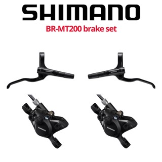 SHIMANO ชุดดิสเบรกหน้า-หลัง ALTUS, BL/BRMT200, RESIN, สีดำ, มีกล่อง