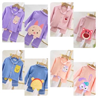 size 90-120 หนานุ่ม รุ่นนี้ไม่บาง / ชุดนอนลายการ์ตูน / ชุดนอนเด็ก / ชุดนอนเด็กผู้หญิง / ชุดนอนเจ้าหญิง disney / พร้อมส่ง