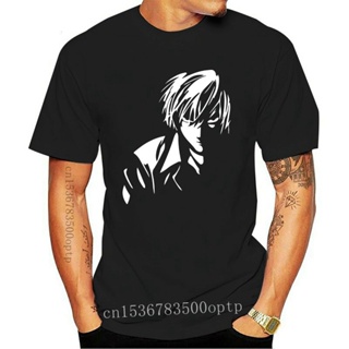 เสื้อยืดสีขาวผู้หญิง % 100% pamuklu erkek yaz açık Yagami เสื้อยืดคิระอะนิเมะเสื้อยืด erkekler ve kadınlar için Tee göml