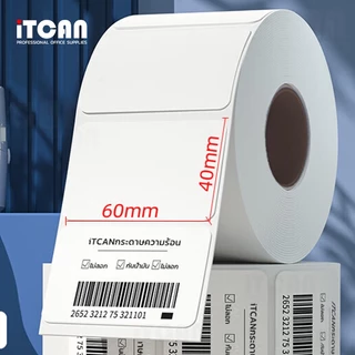 10ม้วน ThermalSticker 100x150 80x50 40x30 สติกเกอร์ความร้อน ปริ้นใบปะหน้าความร้อน สติ๊กเกอร์บาร์โค้ด