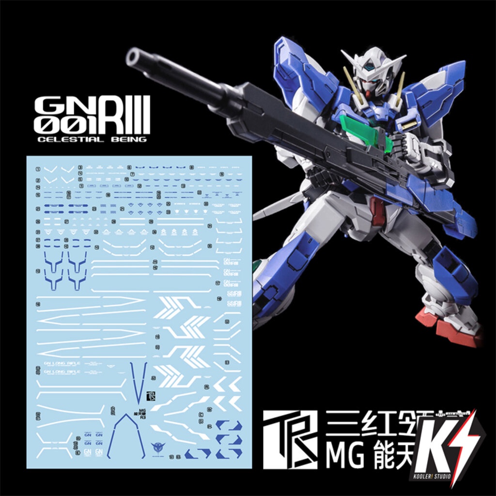 Waterdecal TRS MG Exia Repair III #ดีคอลน้ำสำหรับติดกันพลา กันดั้ม Gundam พลาสติกโมเดลต่างๆ